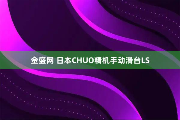 金盛网 日本CHUO精机手动滑台LS